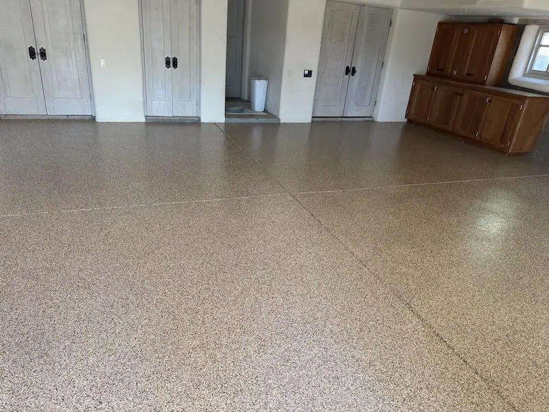 Residential flake epoxy floor serving Tolleson